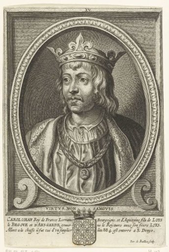 Portrait of King Carloman II of West Francia