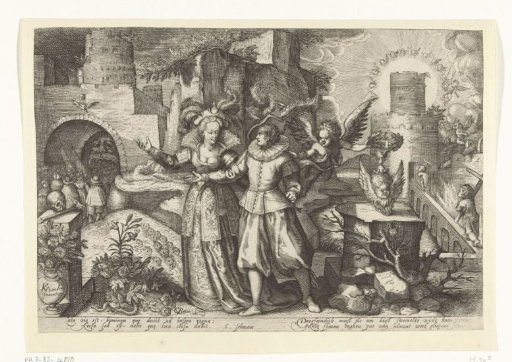 Allegory with the broad and narrow path