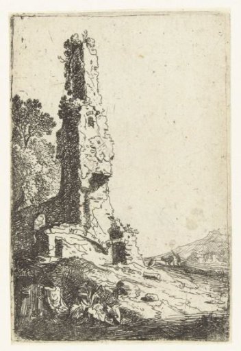 Ruins of the city walls of Rome