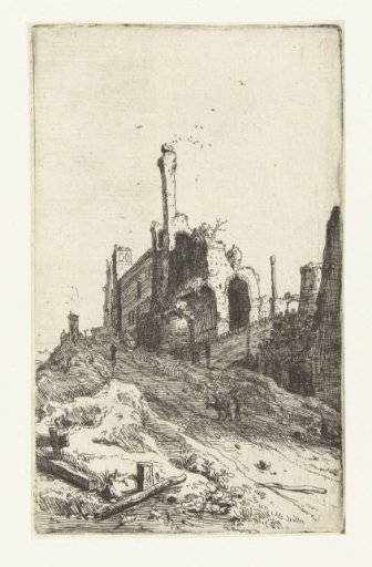 Ruins of a palace in Tivoli