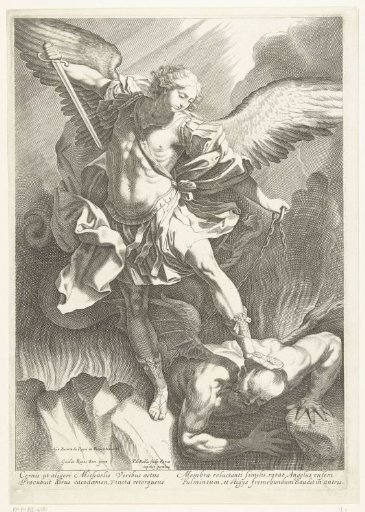 Archangel Michael Trampling Satan