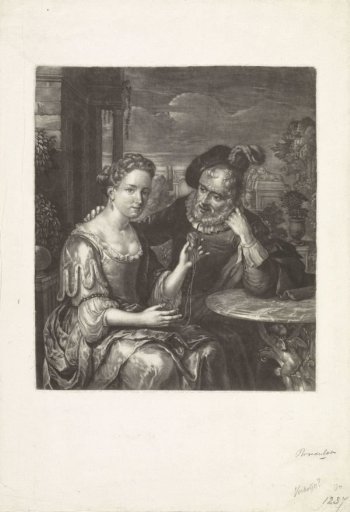 Young woman and old man