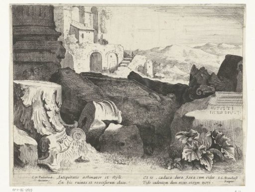 Fragments of columns and capitals