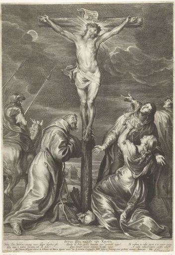 Christ on the Cross with Mary, Mary Magdalene, John the Evangelist, and Francis of Assisi