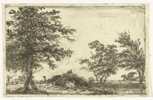 Stone bridge with two figures