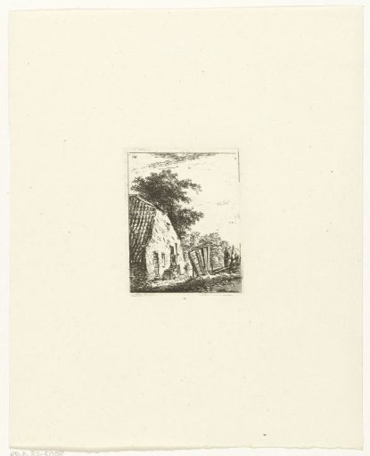 Farmhouse with two figures