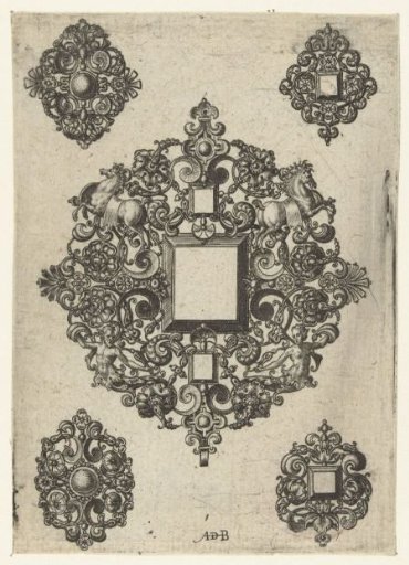 Pendant with three rectangular stones