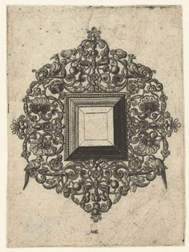 Pendant with a square stone