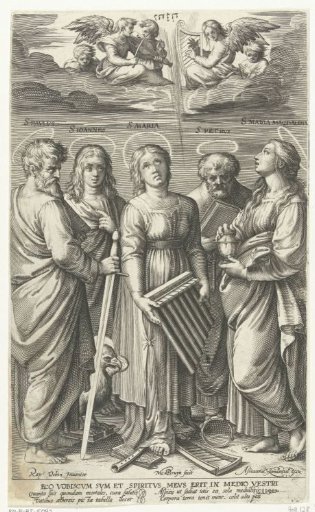Saints Paul, John, Cecilia, Peter, and Mary Magdalene