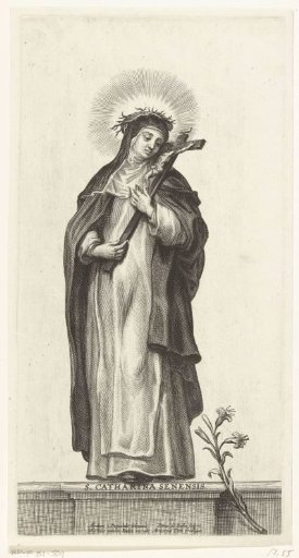 Saint Catherine of Siena with crucifix