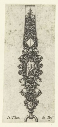 Key hook with Adam and Eve in the oval
