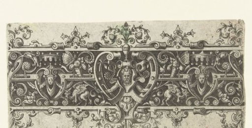 Scrollwork along a frieze