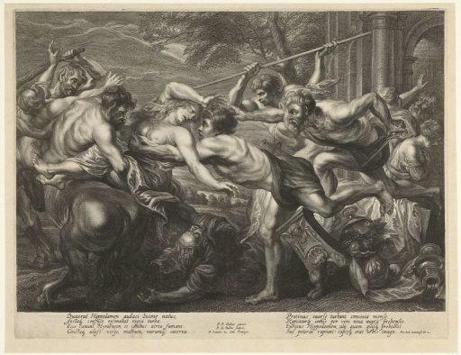 Centaur Eurytus abducts Hippodamea
