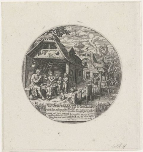 Enoch and his family in prayer before the meal