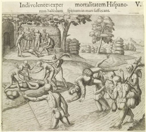 Native Americans test the immortality of the Europeans
