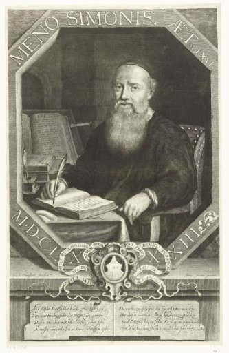 Portrait of Menno Simons at the age of 66