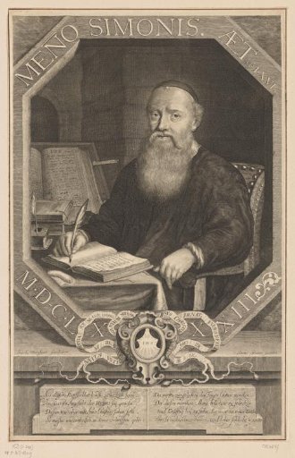 Portrait of Menno Simons at the age of 66