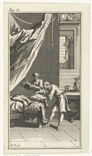 Two Men Leafing Through Books