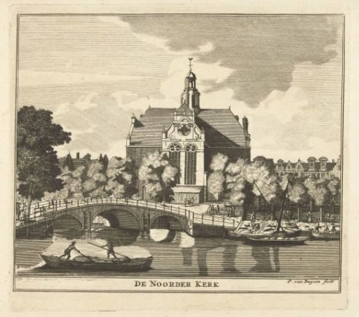 View of the Noorderkerk in Amsterdam