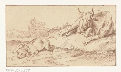 Cow and dog