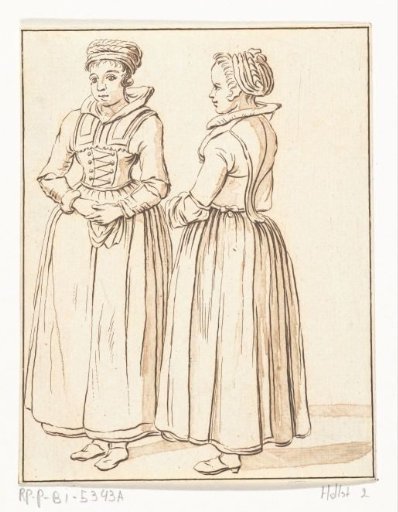Two standing women