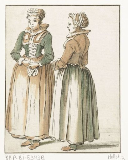 Two standing women