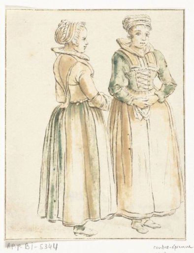 Two standing women