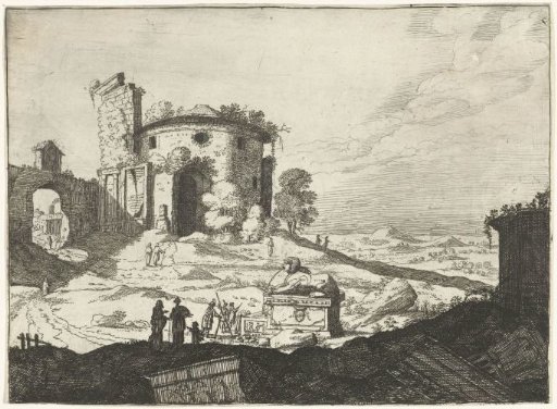 Landscape with a Statue of a Sphinx