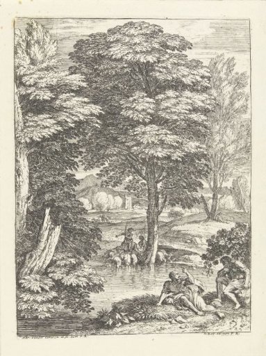 Flock at the foot of the tree