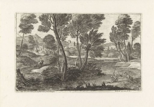 Landscape with two fishermen