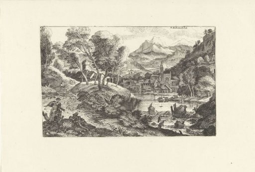 Village by the water's edge