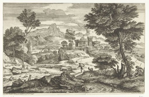 Landscape with shepherds