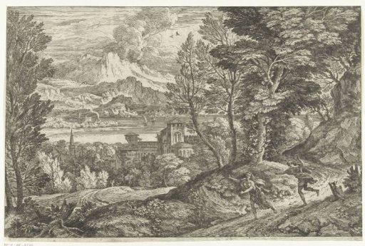 Woman pursued by a young man