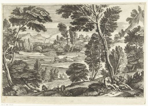 Family in a landscape
