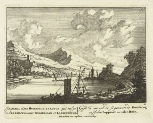 View of the Rhine between Boppard and Lahnstein