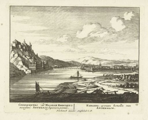 Timber Harbor at Koblenz on the Rhine