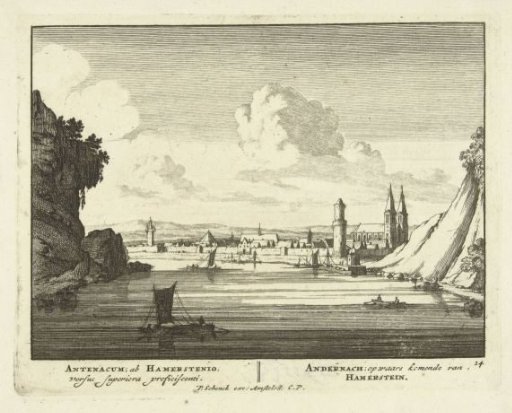 View of Andernach on the Rhine with the Round Tower