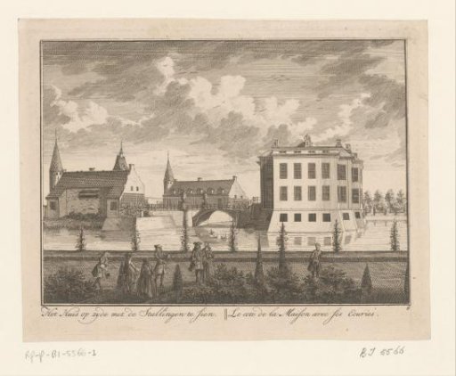 View of the side facade of Middachten Castle