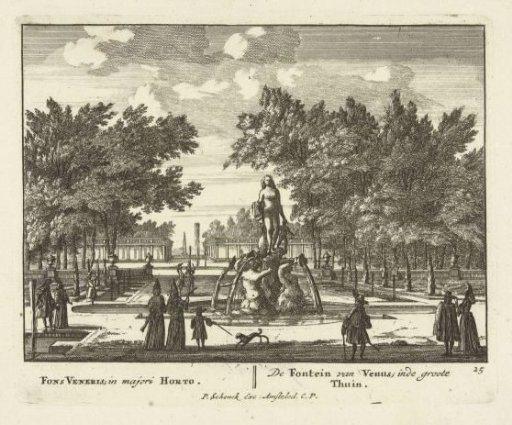 The Venus Fountain in the great garden of Het Loo Palace