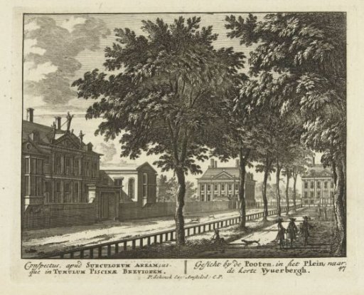View of the Plein in The Hague towards the Korte Vijverberg