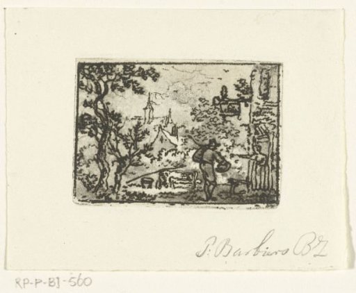 Landscape with Traveller at an Inn
