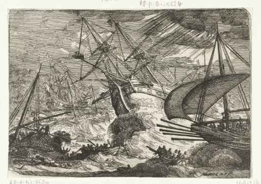 Storm at sea