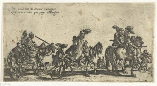 Roma with horses on the road