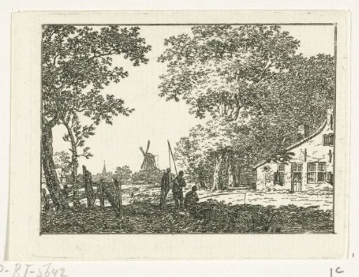 Landscape with a fisherman