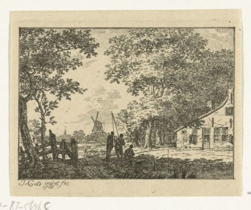 Landscape with a fisherman