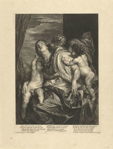 Personification of the Soul with Faith, Hope and Charity