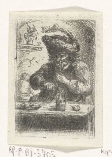 Man at the dining table