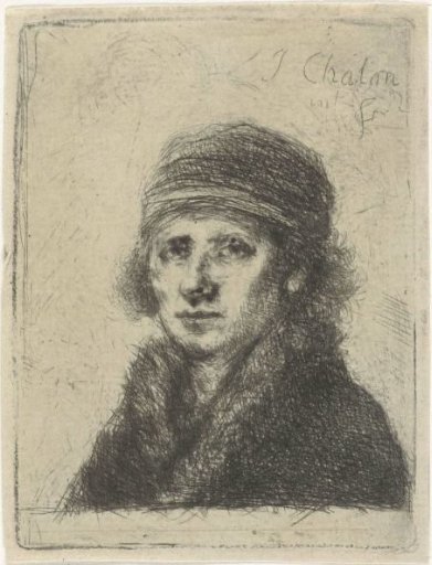 Young man with fur collar