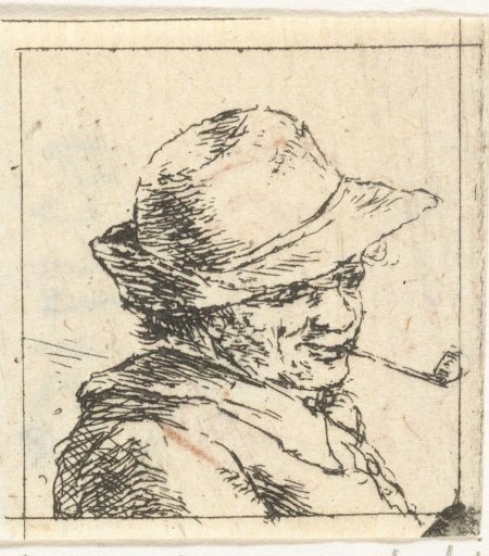 Bust of an Unknown Man with a Pipe