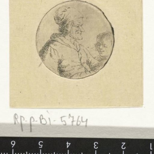 Bust of an unknown man with child (version 1)